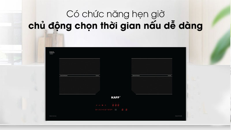 Chức năng hẹn giờ của Bếp điện từ đôi Kaff KF-HD28II