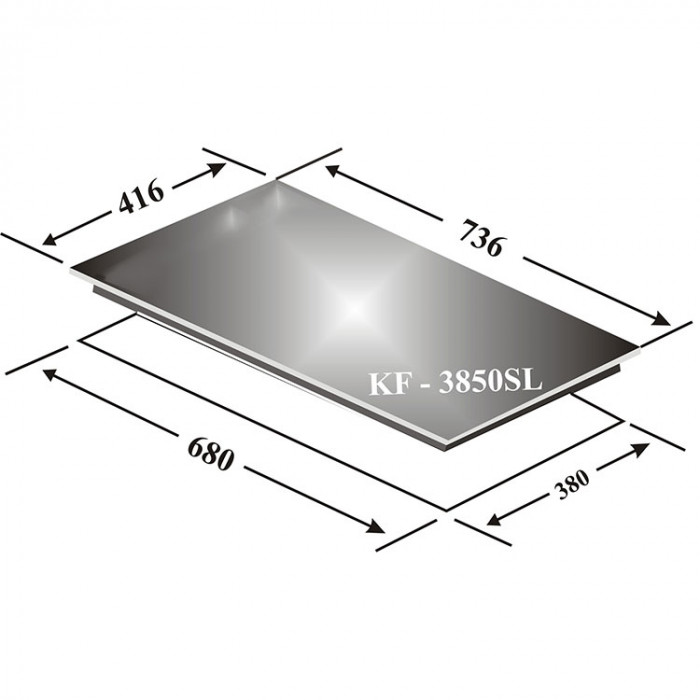 Bếp đôi điện từ Kaff KF-3850SL