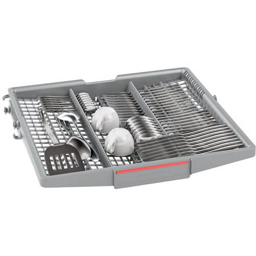 Máy rửa bát SMS46MI05E chính hãng có hệ thống giở đựng bát đĩa được thiết kế linh hoạt, khoa học