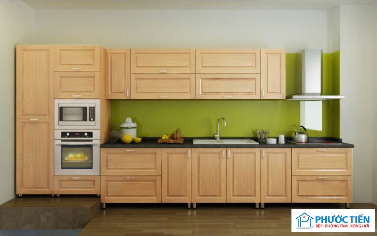 TỦ BẾP GỖ SỒI 003
