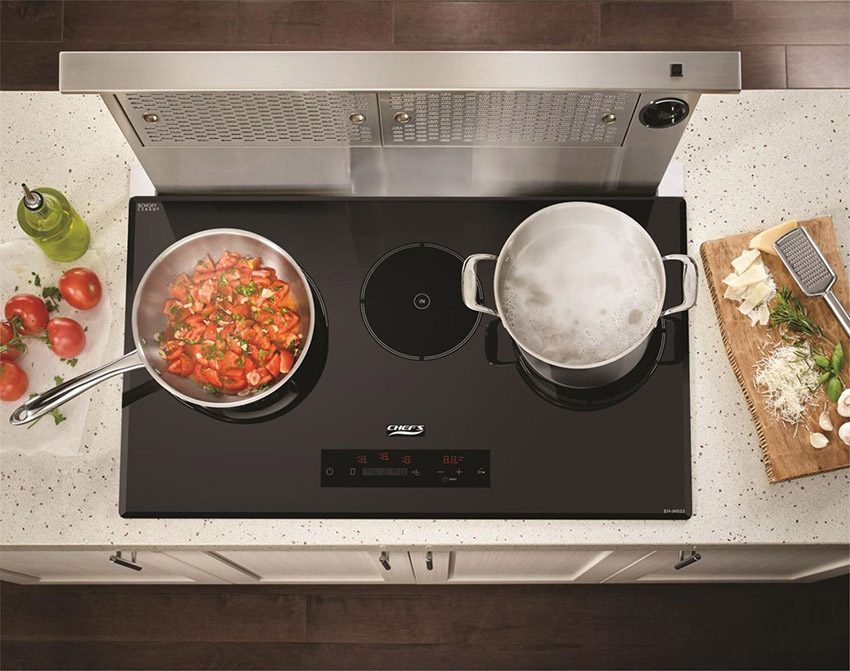 Bếp hỗn hợp ba Chef's EH-MIX534 với nhiều chức năng nấu