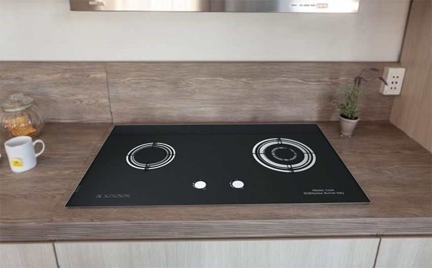 Bếp gas âm Mastercook MC-2208S với thiết kế lắp âm sang trọng