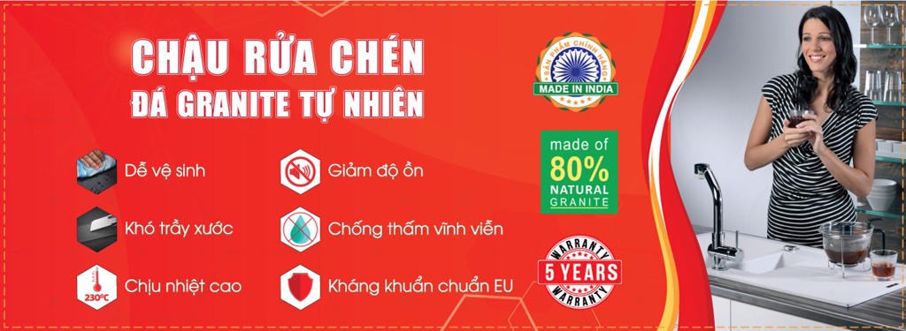 chau rua bat bang da granite co canh Carysil TIP1