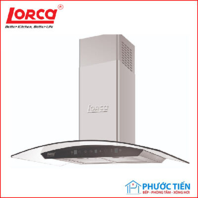 Máy hút khói khử mùi kính cong Lorca TA-2001E -70/90cm