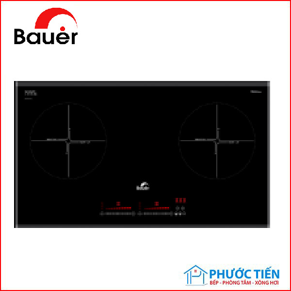 Bếp cảm ứng từ 2 vùng nấu Bauer BE 820GT