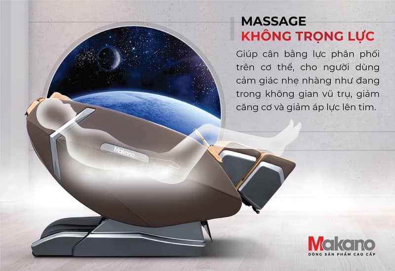 Massage không trọng lực - ghế massage Makano MKGM-30002
