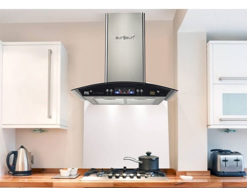 Thiết kế sang trọng của máy hút mùi áp tường Eurosun EH-90K06