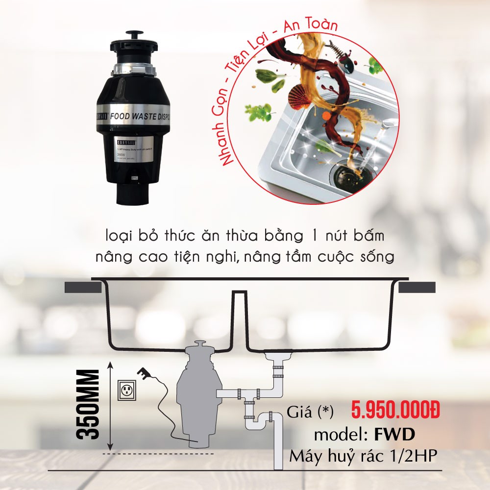 may huy rac Carysil Viet Nam