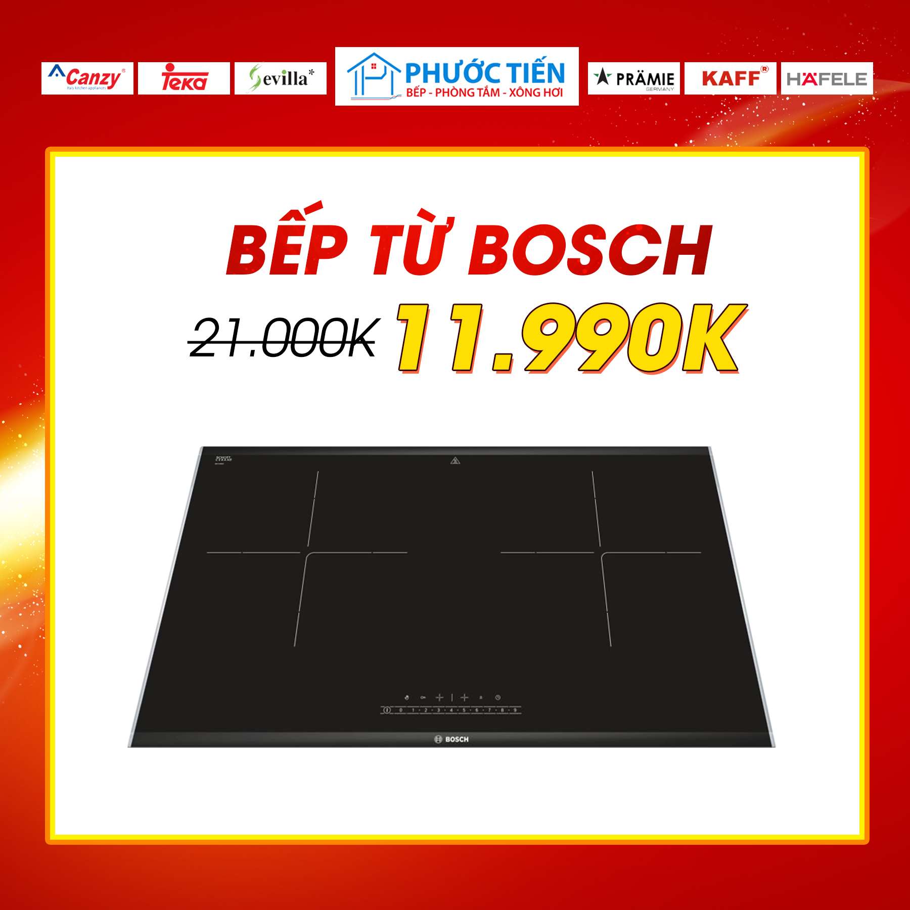 Sắm bếp từ Bosch - giá chỉ từ 11.990.000 tại bepphuoctien.vn