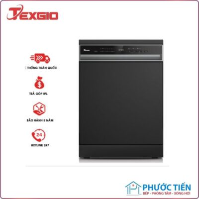 Texgio Dishwasher TGD8615BE - 15 Bộ Tự Động Mở Cửa