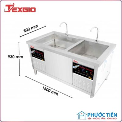 Máy Rửa Chén Bát Công Nghiệp UltraSonic Texgio Classic TGU-1800CD