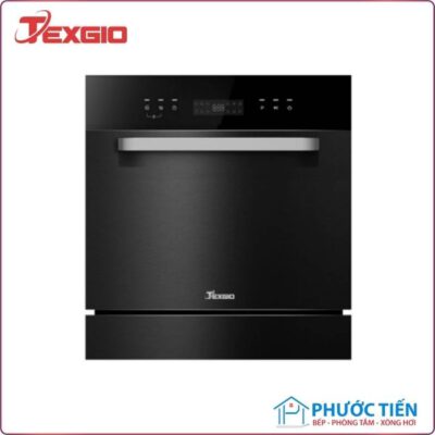 Texgio Dishwasher TGWF98SB - 8 Bộ Kết Nối WIFI, Sấy Khí Nóng, Diệt Khuẩn UV