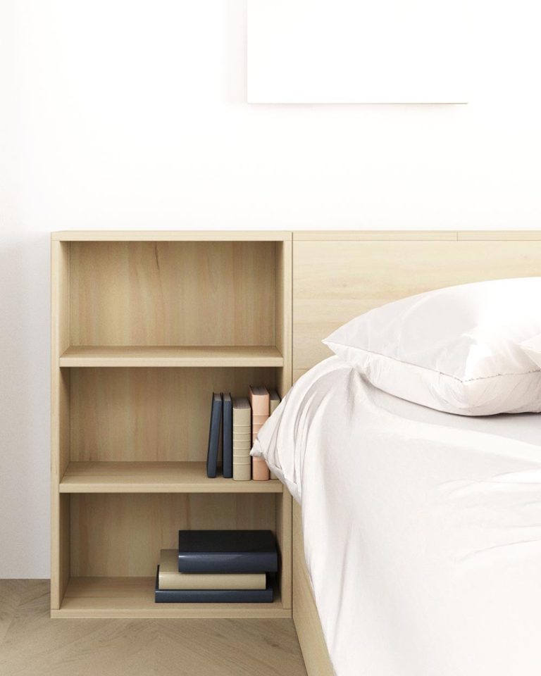 Tủ Đầu Giường Gỗ Tần Bì Tự Nhiên