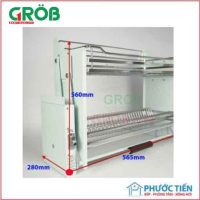 Giá bát nâng hạ Grob Inox 304 – GV304.160