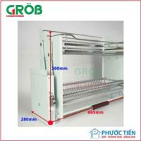 Giá bát nâng hạ Grob Inox 304 – GV304.190