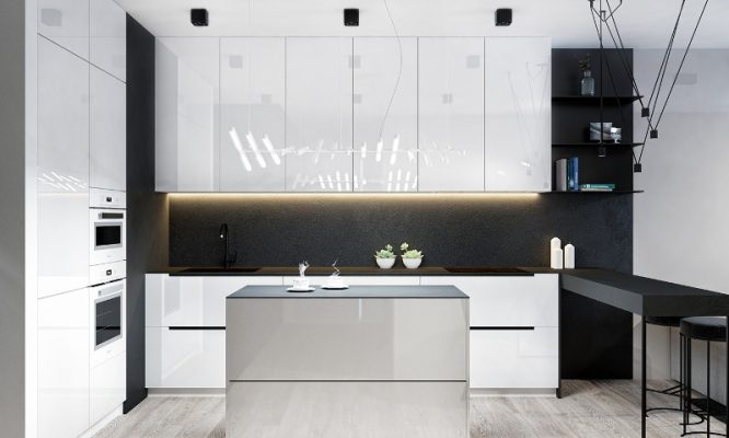 Tủ bếp Acrylic bóng gương là sự lựa chọn số một của các căn hộ, chung cư, biệt thự hiện đại ngày nay
