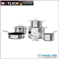 Bộ nồi chảo inox 304 cao cấp Mutlich MG994I