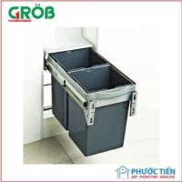 Thùng rác nhựa 2 ngăn GROB – GR.40M