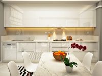 Tủ Bếp Acrylic Màu Trắng AC031