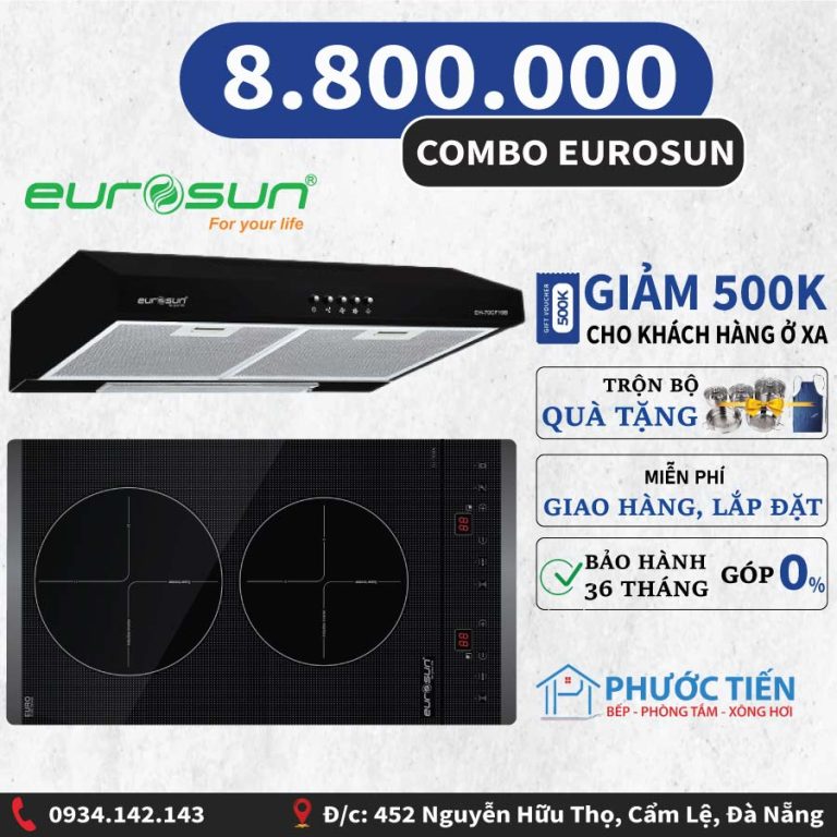 Combo bếp Eurosun siêu khuyến mãi